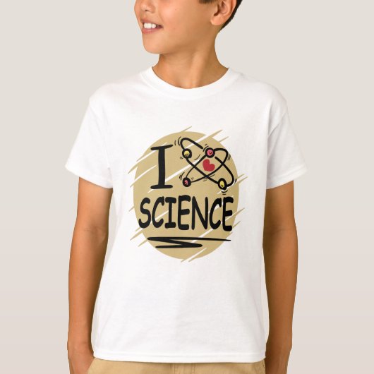 T-shirt J'adore les sciences (Devant)
