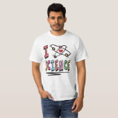T-shirt J'adore les sciences (Devant entier)
