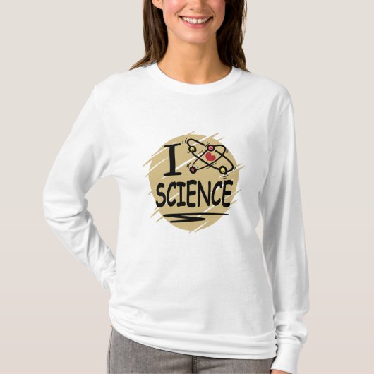 T-shirt J'adore les sciences (Devant)