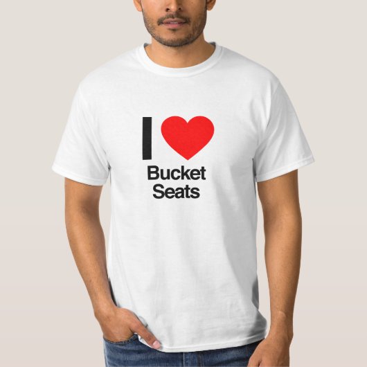 T-shirt j'adore les sièges bucket (Devant)