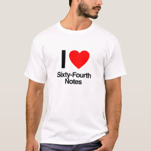 T-shirt j'adore les soixante-quatrième notes