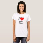 T-shirt j'adore les tailleurs de pizza (Devant entier)