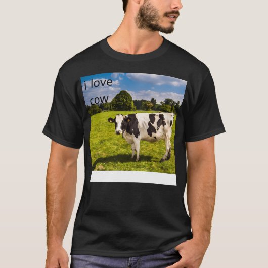 T-shirt J'adore les vaches (Devant)