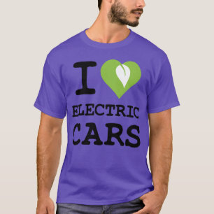 T-shirt J'adore les voitures électriques amis