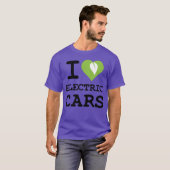 T-shirt J'adore les voitures électriques amis (Devant entier)