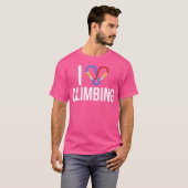 T-shirt J'adore l'escalade (Devant entier)
