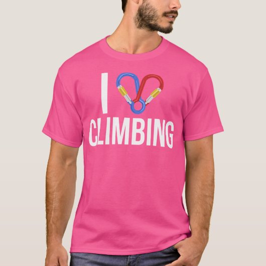 T-shirt J'adore l'escalade (Devant)