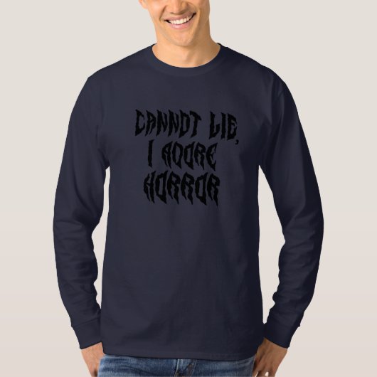 T-shirt J'adore l'horreur (Devant)