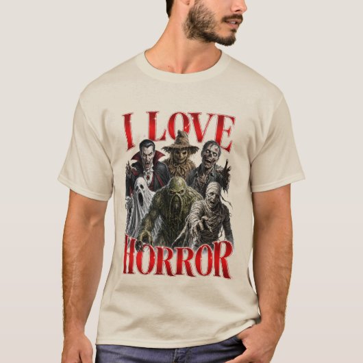 T-shirt J'adore l'horreur (Devant)