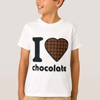 T-shirt J'adore l'icône chocolat