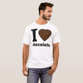 T-shirt J'adore l'icône chocolat (Devant entier)