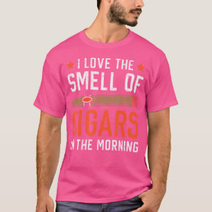 T-shirt J'adore l'odeur des cigares Tabac Fumée de cigaret