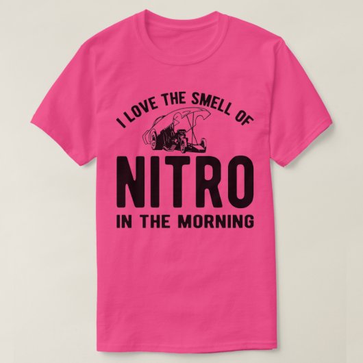 T-shirt J'adore l'odeur du nitro le matin (Design devant)