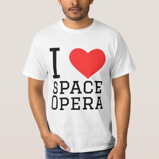 T-shirt J'adore l'opéra spatial (Devant)
