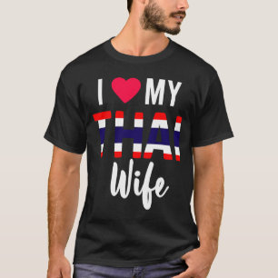 T-shirt J'adore ma femme thaïlandaise Valentines Day