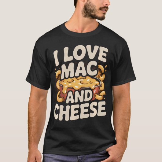 T-shirt J'adore Mac Et Fromage Fondant (Devant)