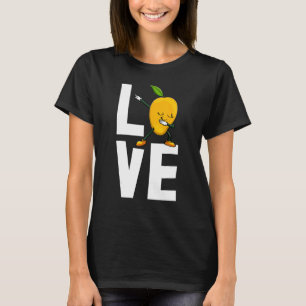 T-shirt J'adore Mango Sucré Dabbing Drôle Mango Fruit Amou