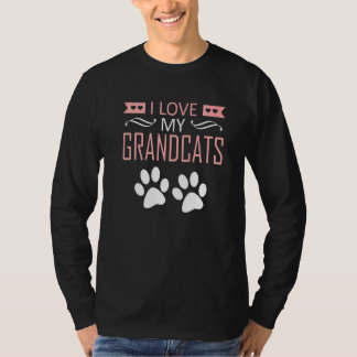 T-shirt J'adore mes grands chats  Chat  Grand-père Grand-m