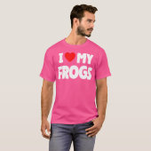 T-shirt J'adore mes grenouilles (Devant entier)