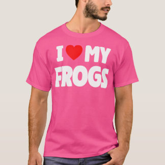 T-shirt J'adore mes grenouilles