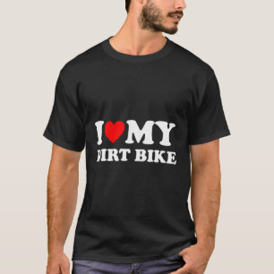 T-shirt J'adore mes motos de moto cross drôle