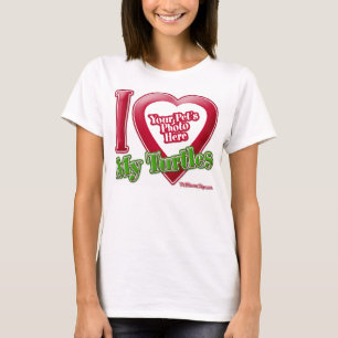 T-shirt J'adore mes tortues - Photo