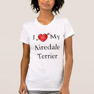 T-shirt J'adore mon Airedale Terrier 2