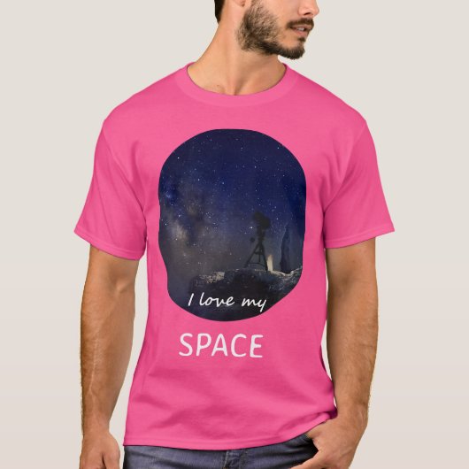T-shirt J'adore mon astronomie spatiale (Devant)
