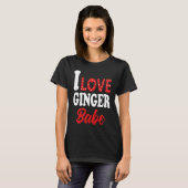 T-shirt J'adore mon bébé roux Roux (Devant entier)
