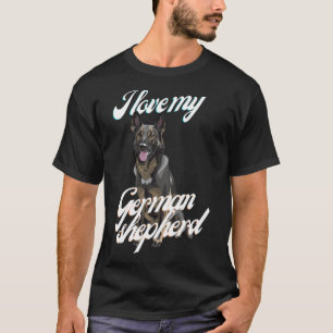 T-shirt J'adore mon berger allemand Premium