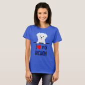 T-shirt J'adore mon Bichon (Devant entier)