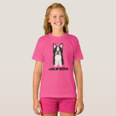 T-shirt J'adore mon Boston Terrier (Devant entier)