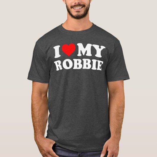 T-shirt J'adore mon cadeau Robbie (Devant)