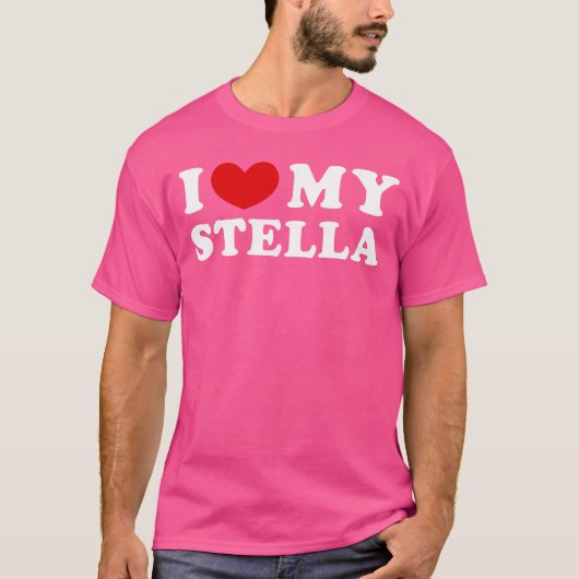T-shirt J'adore mon cadeau Stella (Devant)