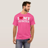 T-shirt J'adore mon chasseur (Devant entier)