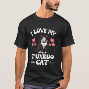 T-shirt J'adore mon chat smoking