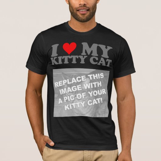 T-shirt J'adore mon chaton (Devant)