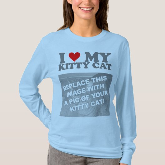 T-shirt J'adore mon chaton (Devant)