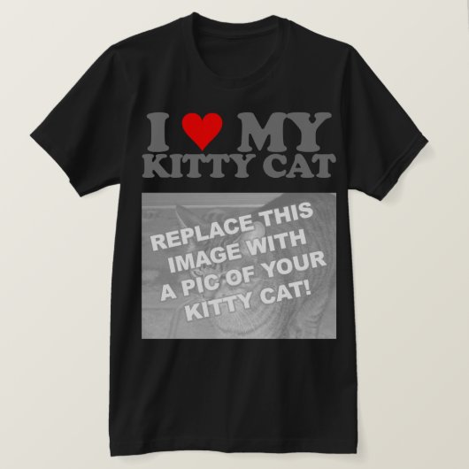 T-shirt J'adore mon chaton (Design devant)