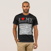 T-shirt J'adore mon chaton (Devant entier)