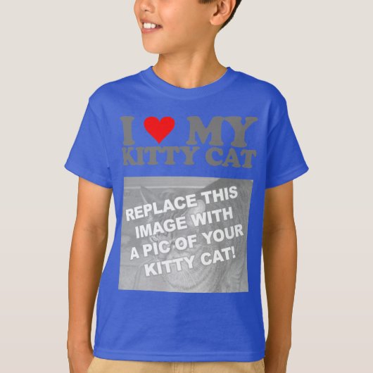T-shirt J'adore mon chaton (Devant)
