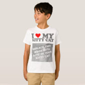T-shirt J'adore mon chaton (Devant entier)