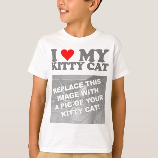 T-shirt J'adore mon chaton (Devant)