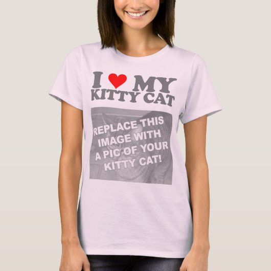 T-shirt J'adore mon chaton (Devant)