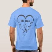 T-shirt J'adore mon chéri • Vous = ♥ (Dos)