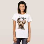 T-SHIRT J'ADORE MON CHIEN BIEWER TERRIER (Devant entier)