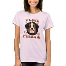 J'adore mon chien de berne Mignon animal de compag
