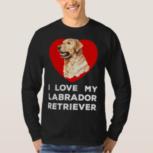 T-shirt J'adore mon chien de Labrador Retriever