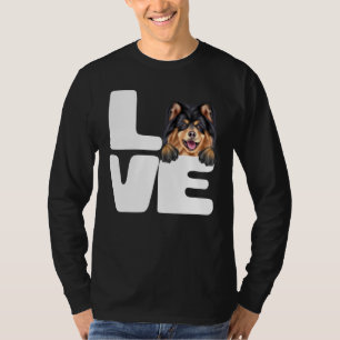 T-shirt J'adore mon chien finnois de Laponie