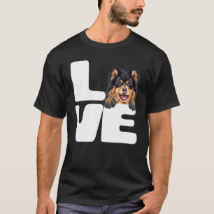 T-shirt J'adore mon chien lapon finlandais